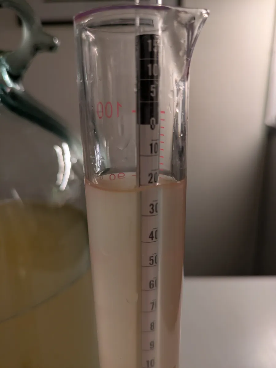 Gravity reading after fermentation