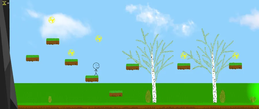 Screenshot of level meadow of the game Cronnected.