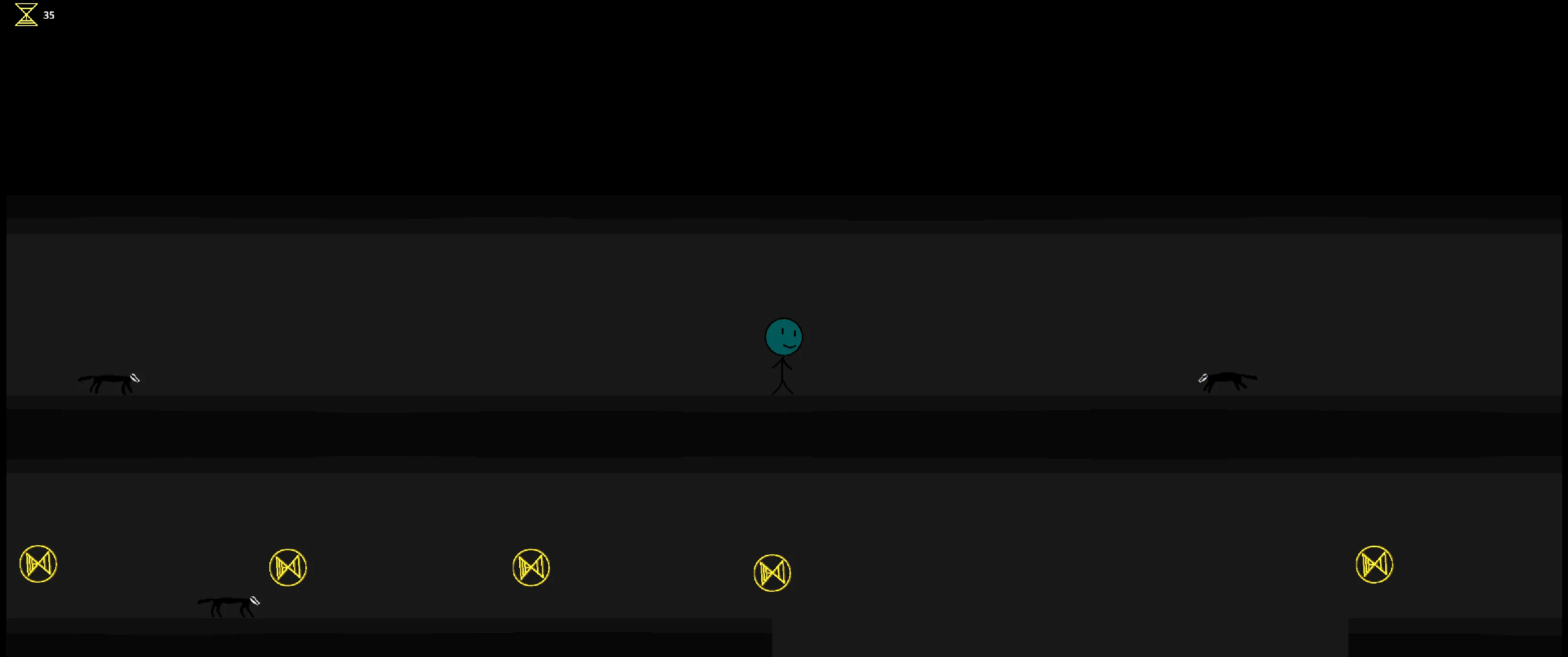 Screenshot of cave level from the game Connected.