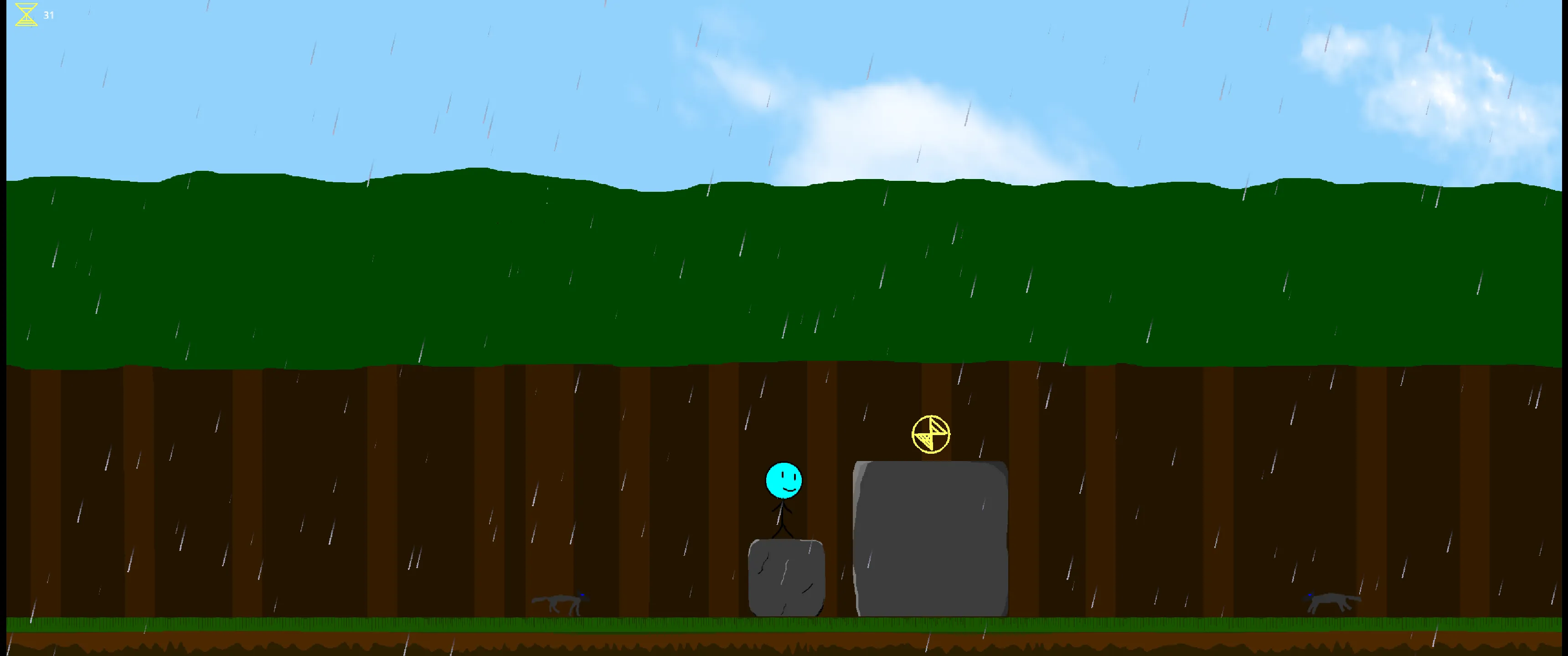 Screenshot of forest level from the game Connected.