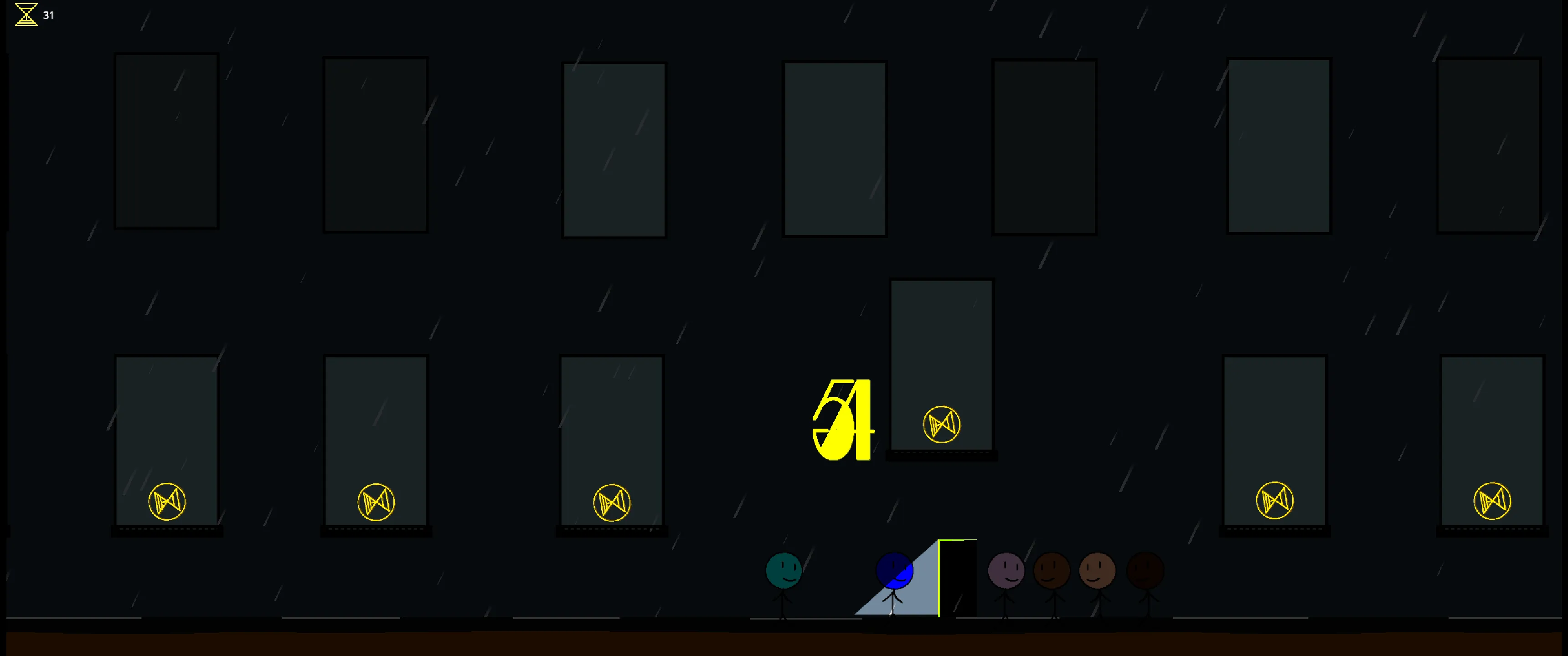 Screenshot of city level from the game Connected.