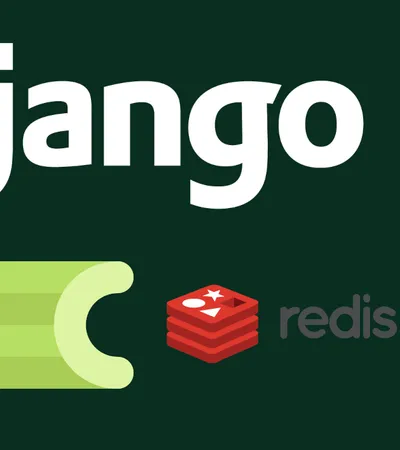 django, celerybeat and redis logo and a celery