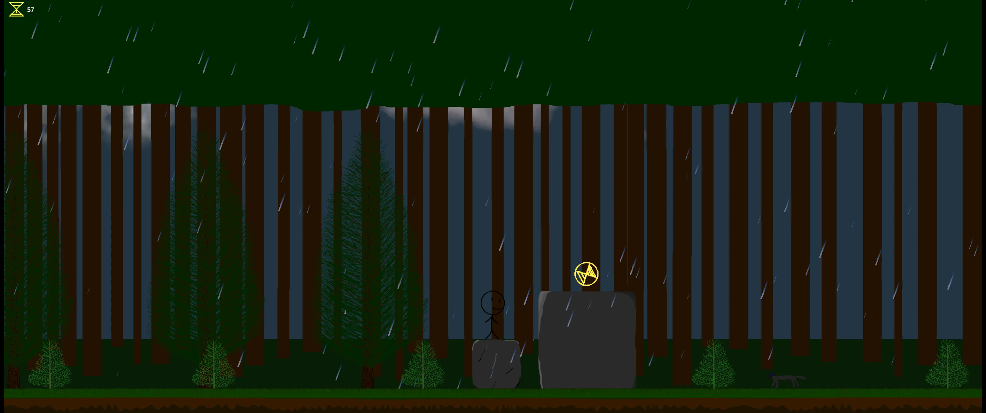 Screenshot of forest level from the game Connected.