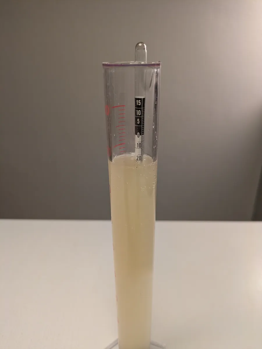 Oechsle reading of mead at 20.